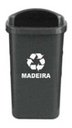 Ver imagem 1 de Lixeira Individual Para Coleta Seletiva Papeleira - 50 Lts:Preto