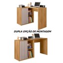 Ver imagem 3 de Mesa para Computador 140cm Lamina Marrom Cacao Tech Caemmun