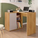 Ver imagem 1 de Mesa para Computador 140cm Lamina Marrom Cacao Tech Caemmun