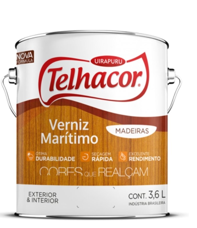 Verniz Marítimo Brilhante Incolor - 3,6l