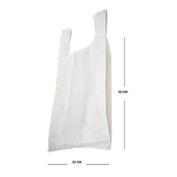 Sacola Plástica Reciclada Reforçada 35x50 Branca - 1 Kg - 3