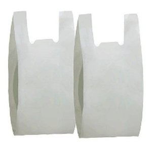 Sacola Plástica Reciclada Reforçada 35x50 Branca - 1 Kg