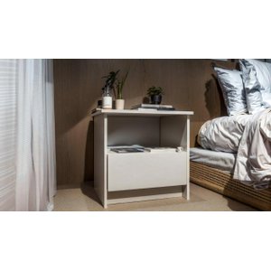 Mesa de Cabeceira Quarto 1 Gaveta e Nicho 100% Mdf