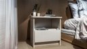 Ver imagem 1 de Mesa de Cabeceira Quarto 1 Gaveta e Nicho 100% Mdf