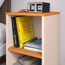 Ver imagem 4 de Mesa Cabeceira Charme Mesinha Lateral Cama Nicho Prateleira Decoração Quarto Off White/cinamomo