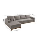 Ver imagem 7 de Sofá Cronos 03 Metros Chaise Lado Esquerdo Meu Sofá Online
