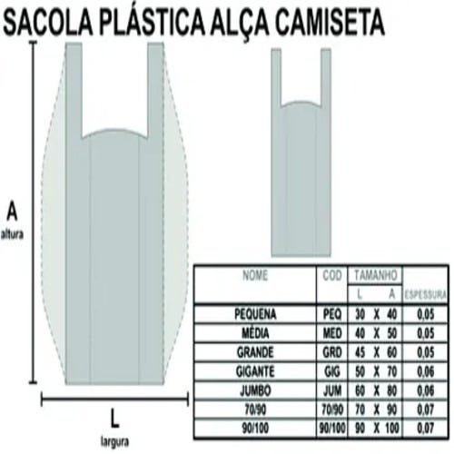 Sacolas Plasticas Reciclada Reforçada 45 X 60 3 Kg - 2