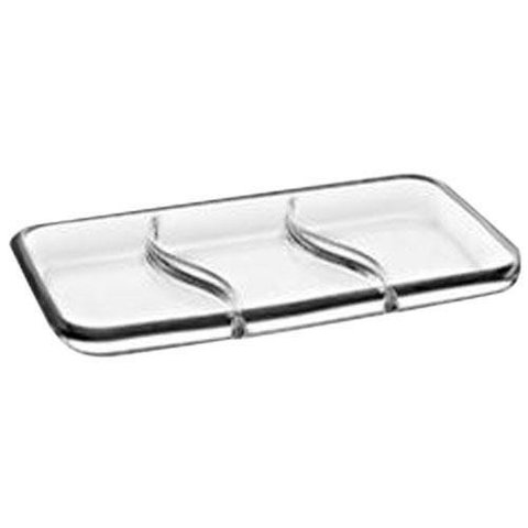 Petisqueira Ducale 3 divisorias em vidro L36xP20xA3cm