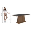 Ver imagem 3 de Mesa de Jantar Retangular Tampo de Madeira Madesa