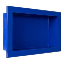 Nicho De Embutir Em Mármore Para Banheiro 30x50cm Azul Royal - 2