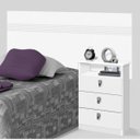 Ver imagem 1 de Cabeceira Solteiro com Mesa de Apoio Agata Cambel Móveis