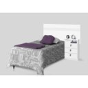 Ver imagem 2 de Cabeceira Solteiro com Mesa de Apoio Agata Cambel Móveis