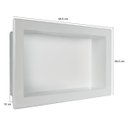 Ver mais imagens de Nicho De Embutir Em Mármore Para Banheiro 30x50cm Lilás