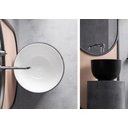 Ver imagem 2 de Cuba Apoio Evier Secchio Nero Lavabo Banheiro Preto e Branco