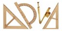 Ver imagem 7 de Kit Geométrico do Professor MDF/Pinus Sem Régua e Com Compasso Para Quadro Branco 40 cm Souza 2937,