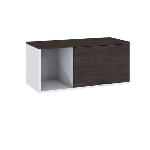 Armário Aéreo com Nicho e Porta Basculante 35x80x35cm Wlnp80 com Terracota