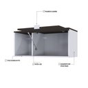 Ver imagem 3 de Armário Aéreo com Nicho e Porta Basculante 35x80x35cm Wlnp80 com Terracota