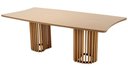 Ver imagem 1 de Mesa Lena Tampo de Madeira Base Amêndoa 220cm - 69573