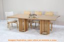 Ver imagem 2 de Mesa Lena Tampo de Madeira Base Amêndoa 220cm - 69573