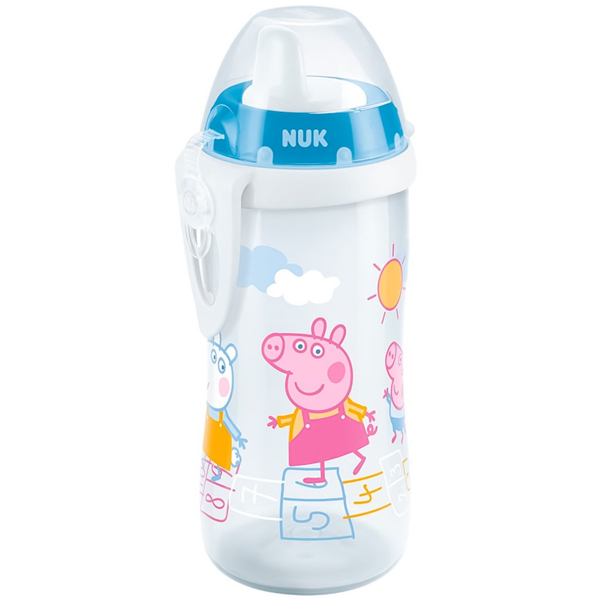 Copo Bebê Criança Infantil 300ml Treinamento Antivazamento Com Tampa Peppa Pig Neutro Kiddy Cup