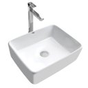 Ver imagem 2 de Kit Cuba Pia Louça Cerâmica Banheiro C/torn e Vál Cromada 91