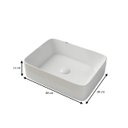 Ver imagem 6 de Kit Cuba Pia Louça Cerâmica Banheiro C/torn e Vál Cromada 91