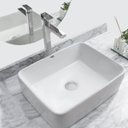 Ver imagem 3 de Kit Cuba Pia Louça Cerâmica Banheiro C/torn e Vál Cromada 91