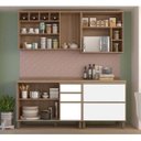Ver imagem 2 de Cozinha Compacta Yara - Vanilla e Branco Laca com Vidro Reflecta - Armário Linha Self Luciane M03