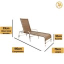 Ver imagem 3 de 2 Espreguiçadeiras Esteira e 1 Mesa de Centro Garden Argila