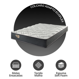 Colchão Casal Ecoflex Adapto Molas Ensacadas 138x188x23cm - 4