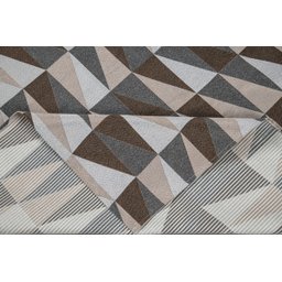 Kit Sala Tapete 3,50 X 1,45 + 4 Capas de Almofada Jacquard Luxo Antiderrapante Estampa Moderna Losan - 2
