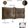 Cabeceira Cama Box Queen Almofada Plumante 1.60 Pávia Marrom - LH Móveis - 3