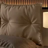 Cabeceira Cama Box Queen Almofada Plumante 1.60 Pávia Marrom - LH Móveis - 4