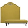 Kit Cabeceira e Calçadeira King Orlando P02 195 cm para cama Box Suede - Doce Sonho Móveis KIT CABEC - 1