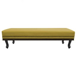 Kit Cabeceira e Calçadeira King Orlando P02 195 cm para cama Box Suede - Doce Sonho Móveis KIT CABEC - 3