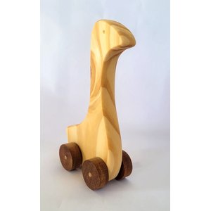 Ganso de Madeira Maciça. Brinquedo Artesanal e Decoração.