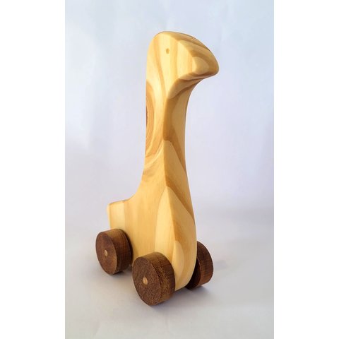 Ganso de Madeira Maciça. Brinquedo Artesanal e Decoração.