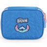 Kit Mochila Feminina Escolar Stitch Lancheira + Estojo Grande Azul - 5