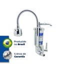 Ver imagem 3 de Torneira Gourmet Para Cozinha Com Filtro Tubo em ABS De Parede 1/4 de Volta ¼ de volta