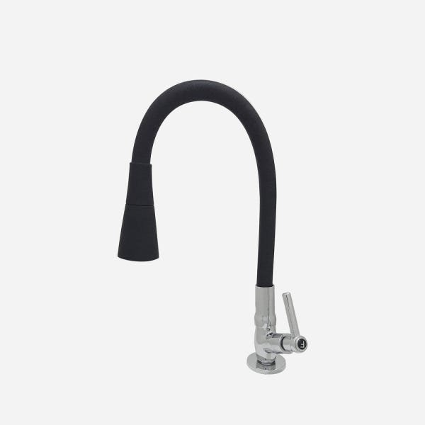 Torneira Gourmet Preto Cozinha Mesa Tubo Conic 2 Jatos - 2