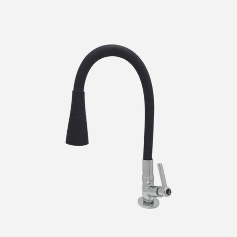 Torneira Gourmet Preto Cozinha Mesa Tubo Conic 2 Jatos