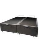 Ver mais imagens de Cama Box Bau Cinza Suede King 1,93cm Premium Blindada Super Reforçada