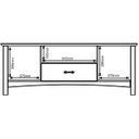 Ver imagem 3 de Rack para Tv 60 Polegadas 2 Portas 100% Madeira Maciça Bella Carvalho Fosco