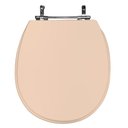 Ver imagem 1 de Assento Sanitário Poliéster para Louça de Ville (deca) Aço (reb. Oculto) Rosa Floral