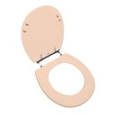 Ver imagem 2 de Assento Sanitário Poliéster para Louça de Ville (deca) Aço (reb. Oculto) Rosa Floral