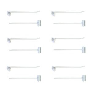 Gancheira Simples Lx 25 Cm Branco Kit 12