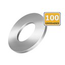 Ver imagem 2 de Arruela Lisa Inox 304 Polido C/ 100un 1/4" Ciser