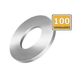 Arruela Lisa Inox 304 Polido C/ 100un 1/4" Ciser - 2