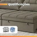 Ver imagem 7 de Sofá Retrátil e Reclinável 5 Lugares 2,90m Monique Castor