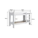 Ver imagem 4 de Cama Beliche 100% Mdf com Pintura Uv Branco Acetinado B63 Nova Móbile